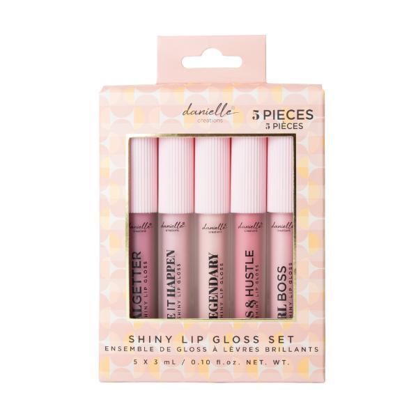 Danielle Creations lip gloss set nude pink shades 5pc, UK version