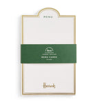Harrods menu cards set of 20, UK version