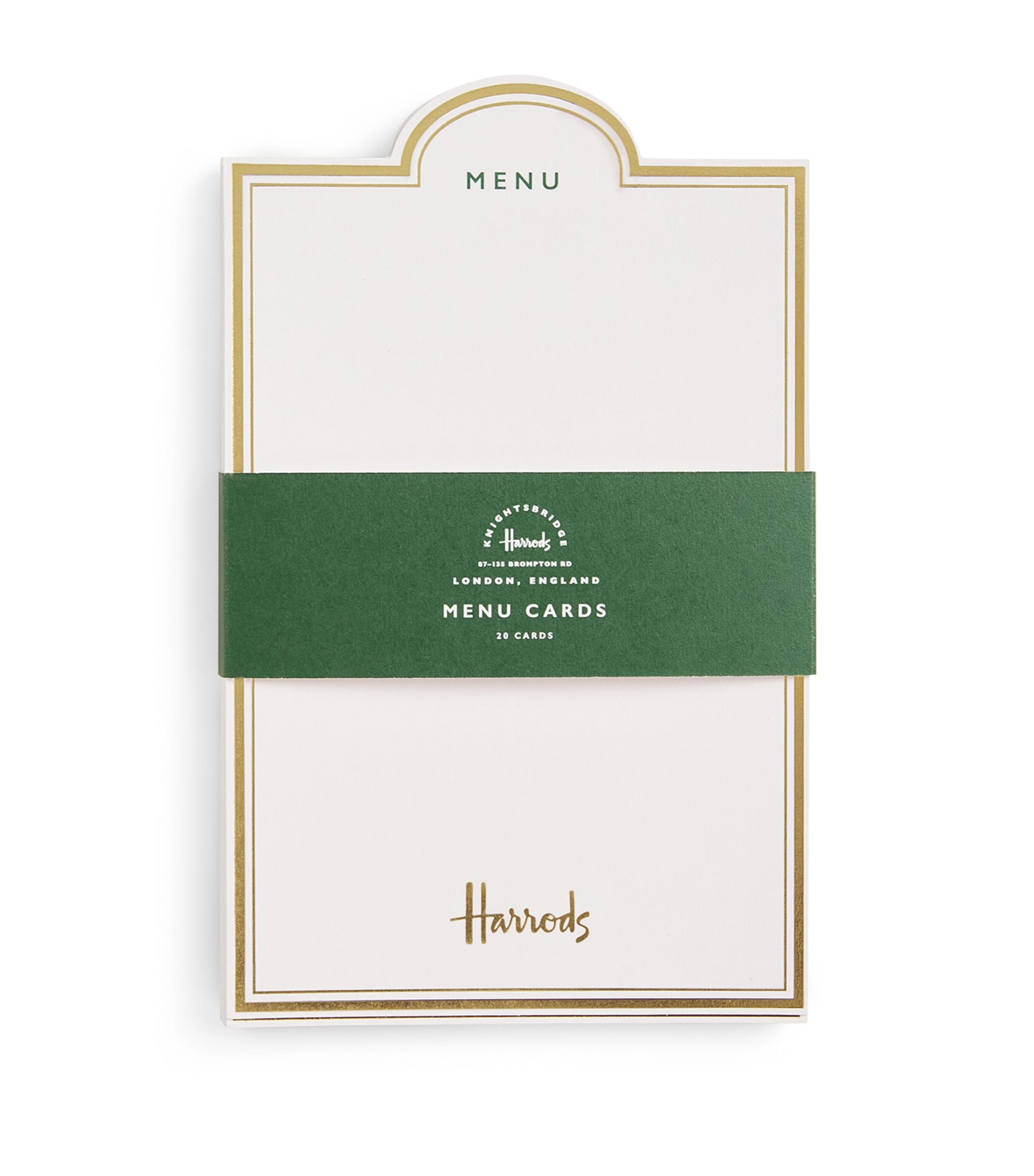 Harrods Menükarten Set mit 20 Stück, UK-Version