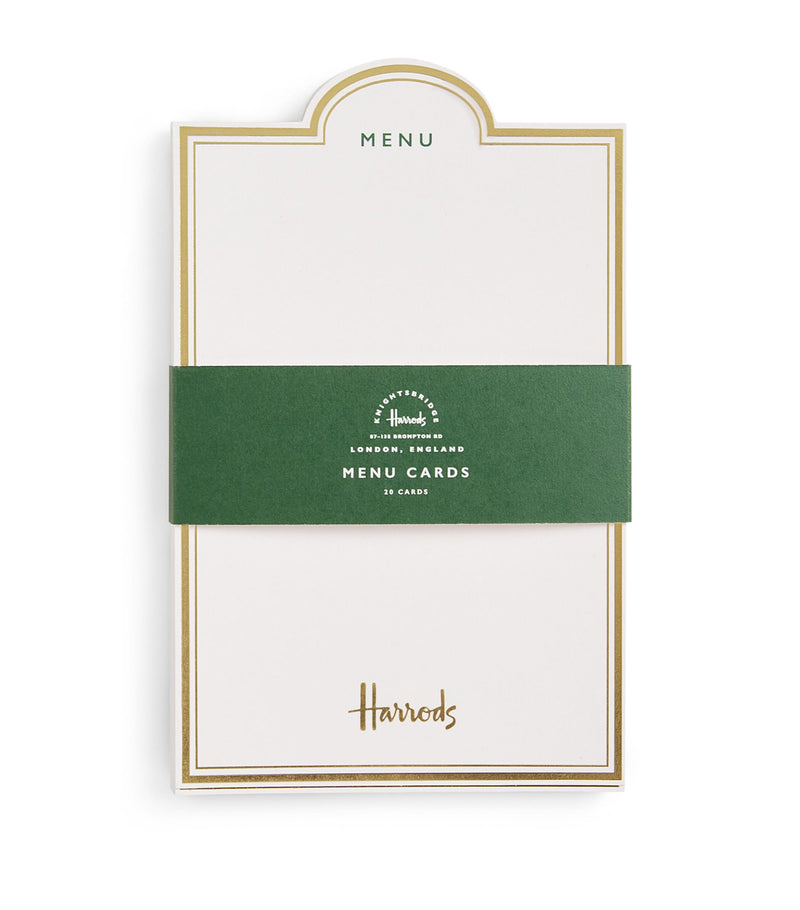 Harrods Menükarten Set mit 20 Stück, UK-Version