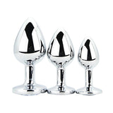 Loving Joy Toosh metal butt plug set 3 sizes silver (British brand)
