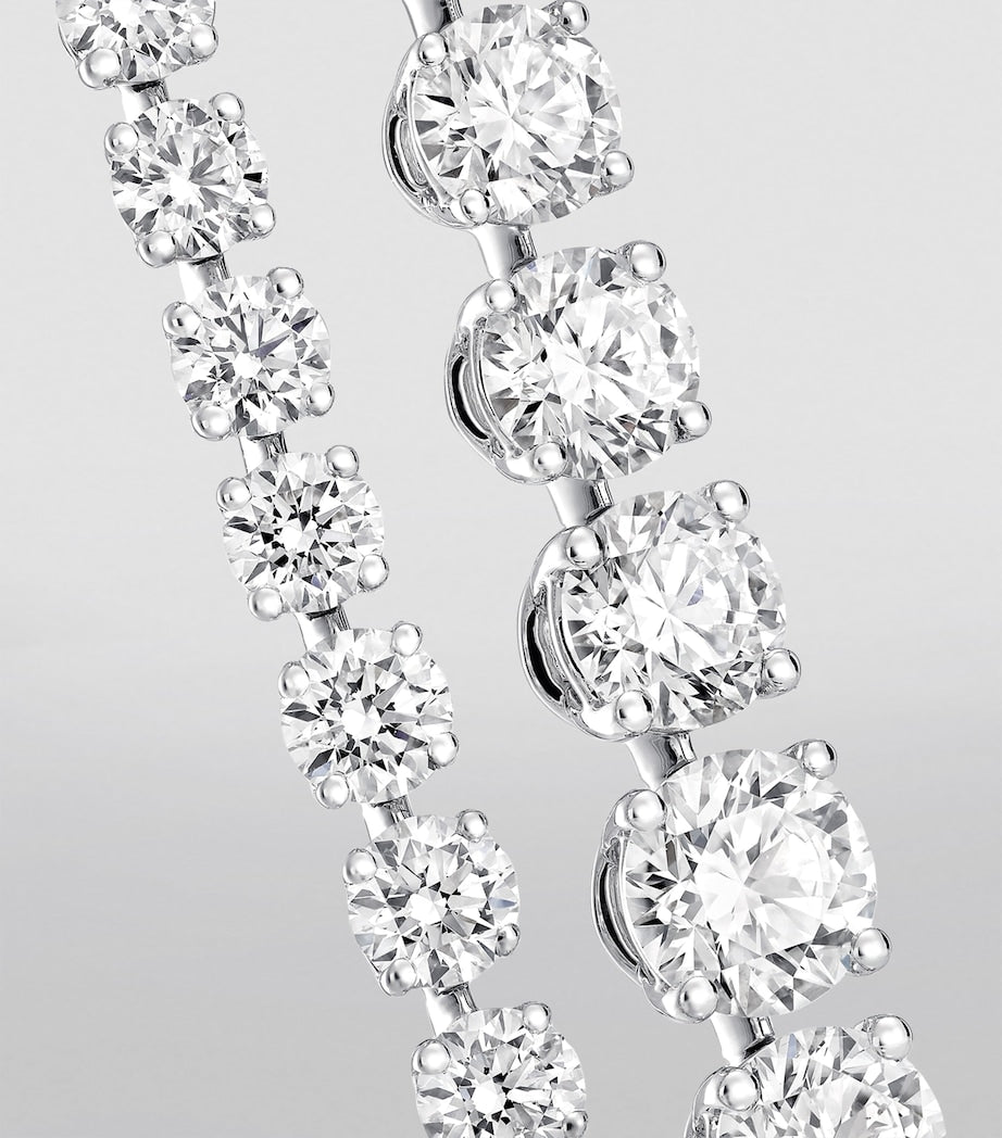 Graff white gold diamond classic necklace 40cm, UK version
