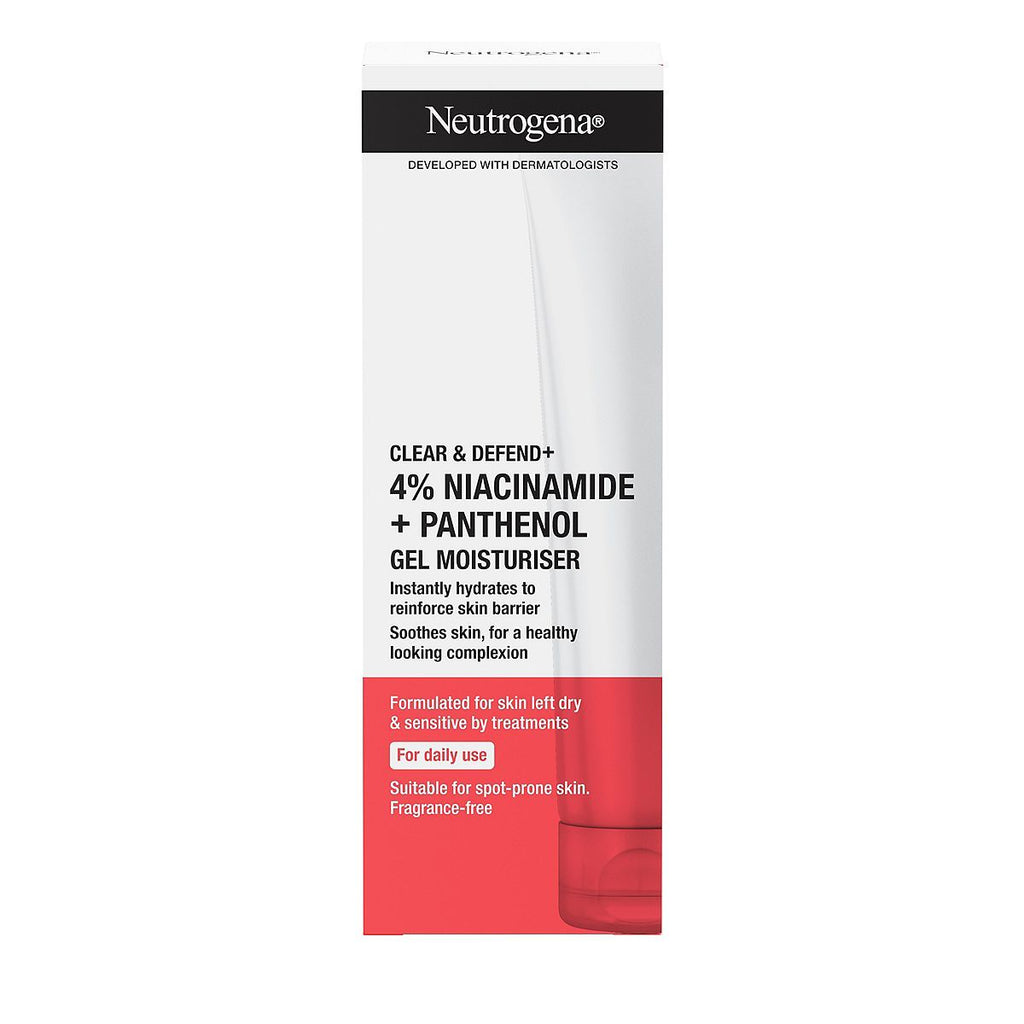 Neutrogena® Clear & Defend+ Gel Moisturiser with Niacinamide & Panthenol