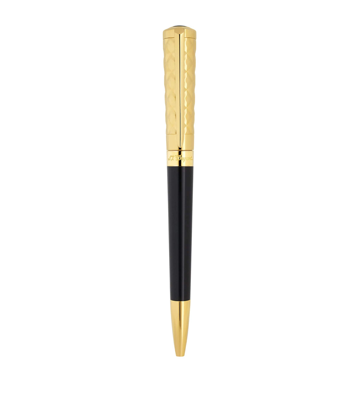 S.T. Dupont ballpoint pen with natural lacquer and palladium (British brand)
