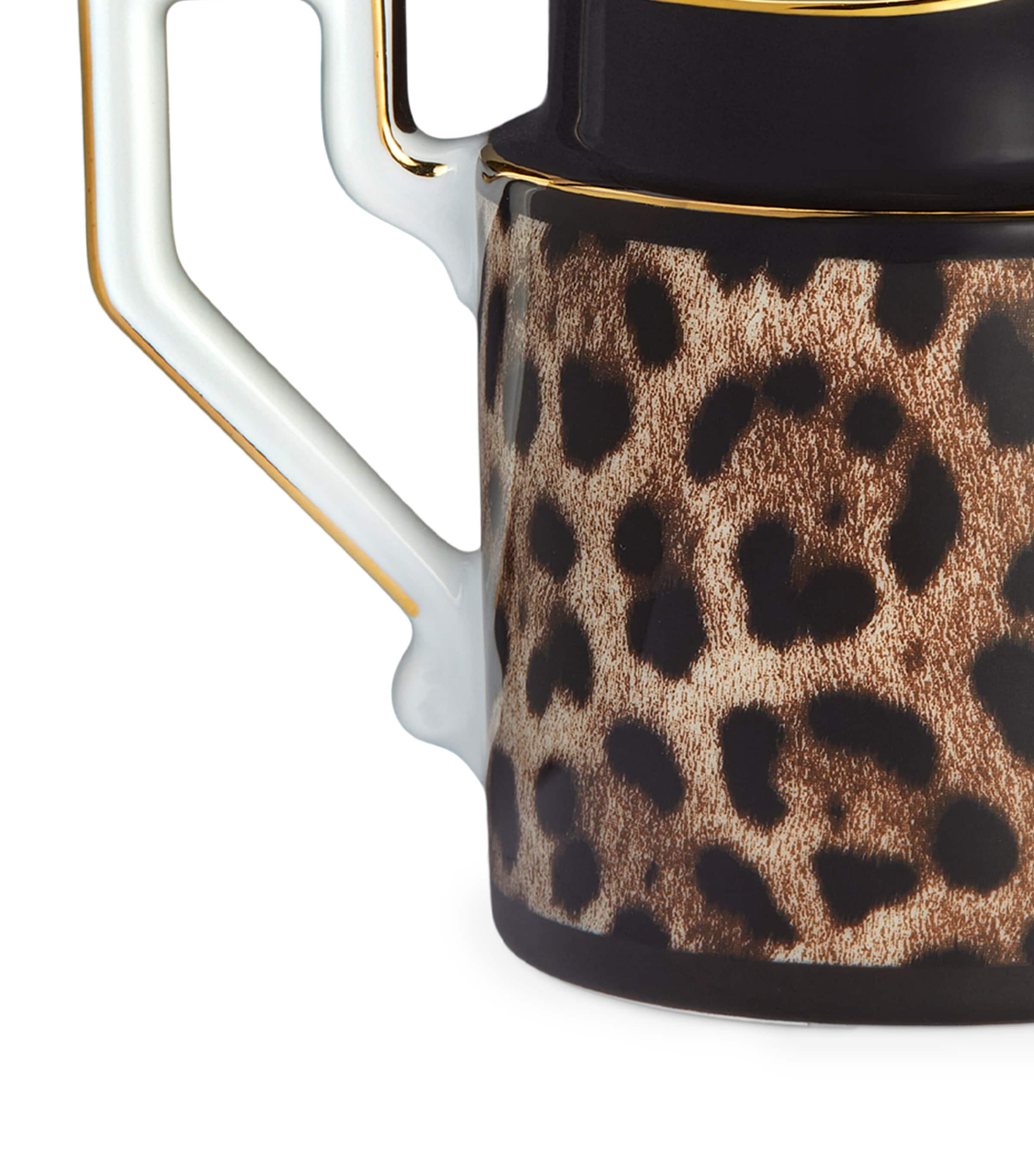 Dolce&Gabbana Casa porcelain leopard print milk jug 8.5cm - British product