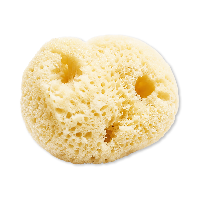 Natural sea sponge puffs 6-pack (British brand)