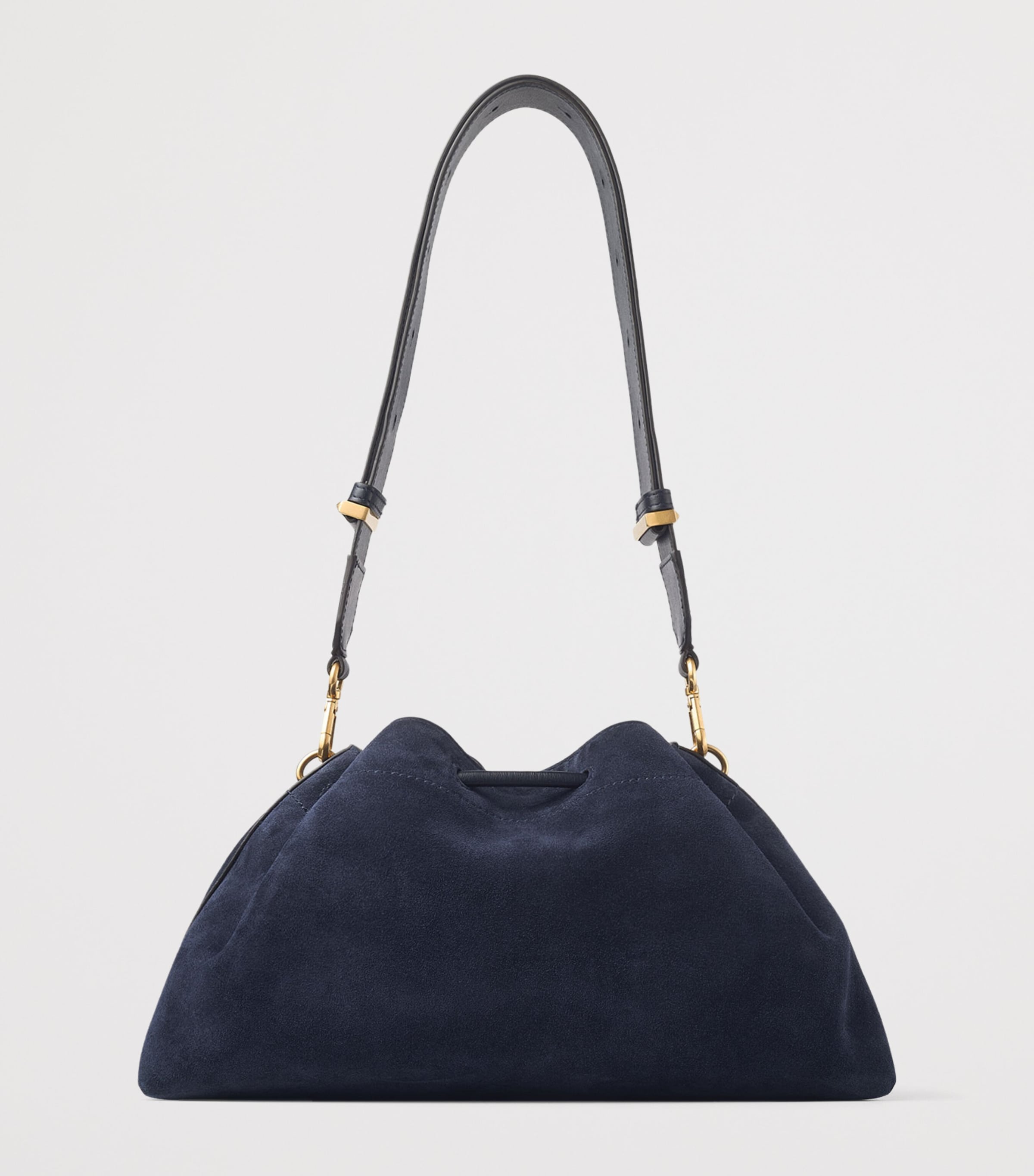 Jimmy Choo medium suede cinch shoulder bag (British brand)