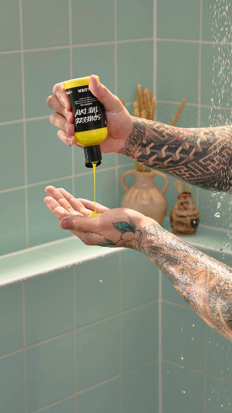 Lush Squeeze The Day citrus shower gel - British product
