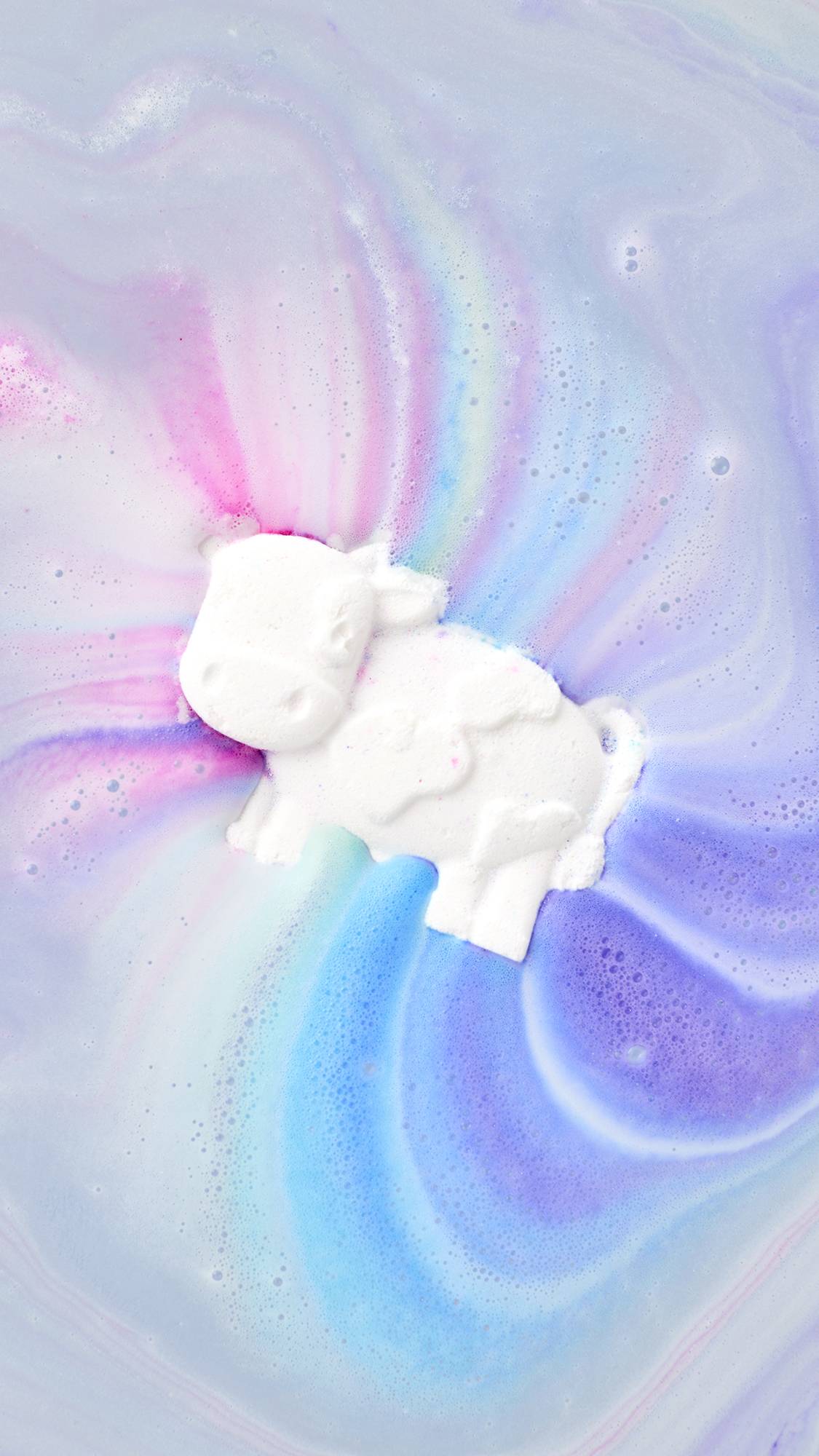 Lush Toby's Magic Cow bath bomb with popping candy, UK version