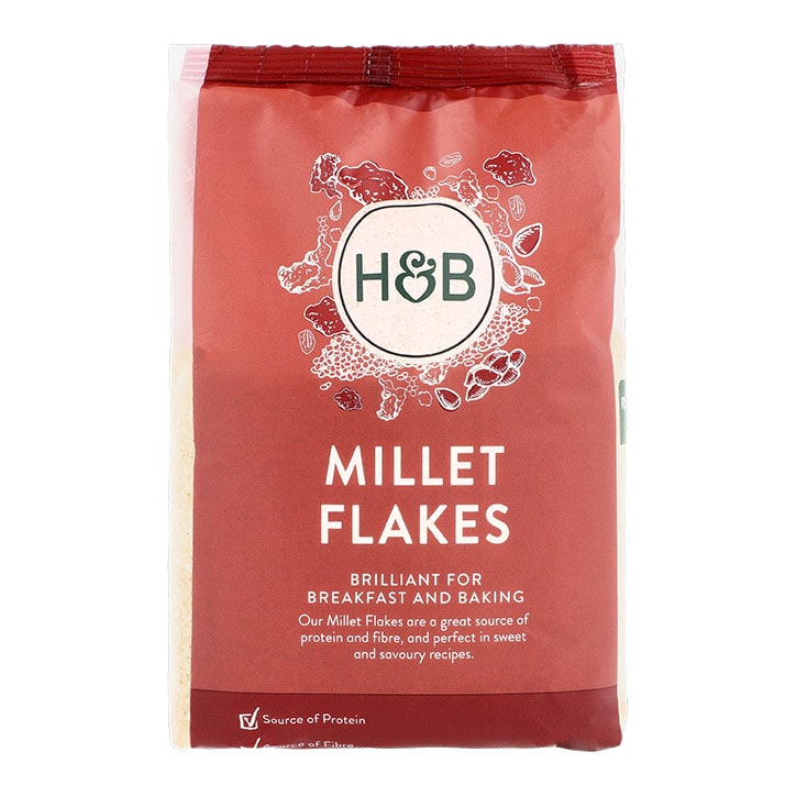 Holland & Barrett Millet Flakes 500g Breakfast Cereals Holland&Barrett   