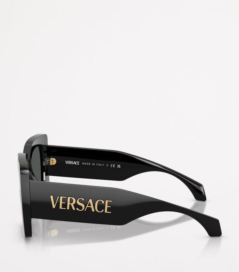 Versace square sunglasses gold-tone metal frame - British product
