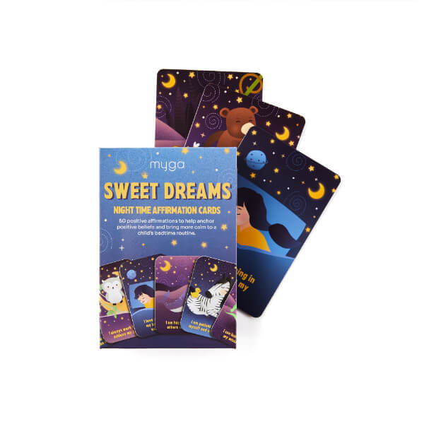 Myga affirmation cards night time, UK version