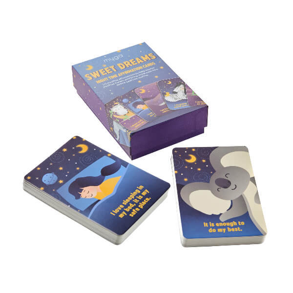 Myga affirmation cards night time, UK version