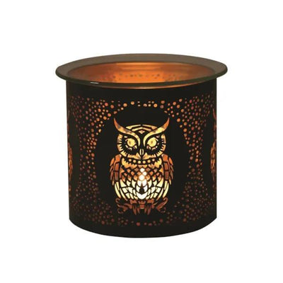 Superdrug Aroma 3-in-1 Tealight Holder Wax Melt Burner - Black Owl- Buy online at McGrocer