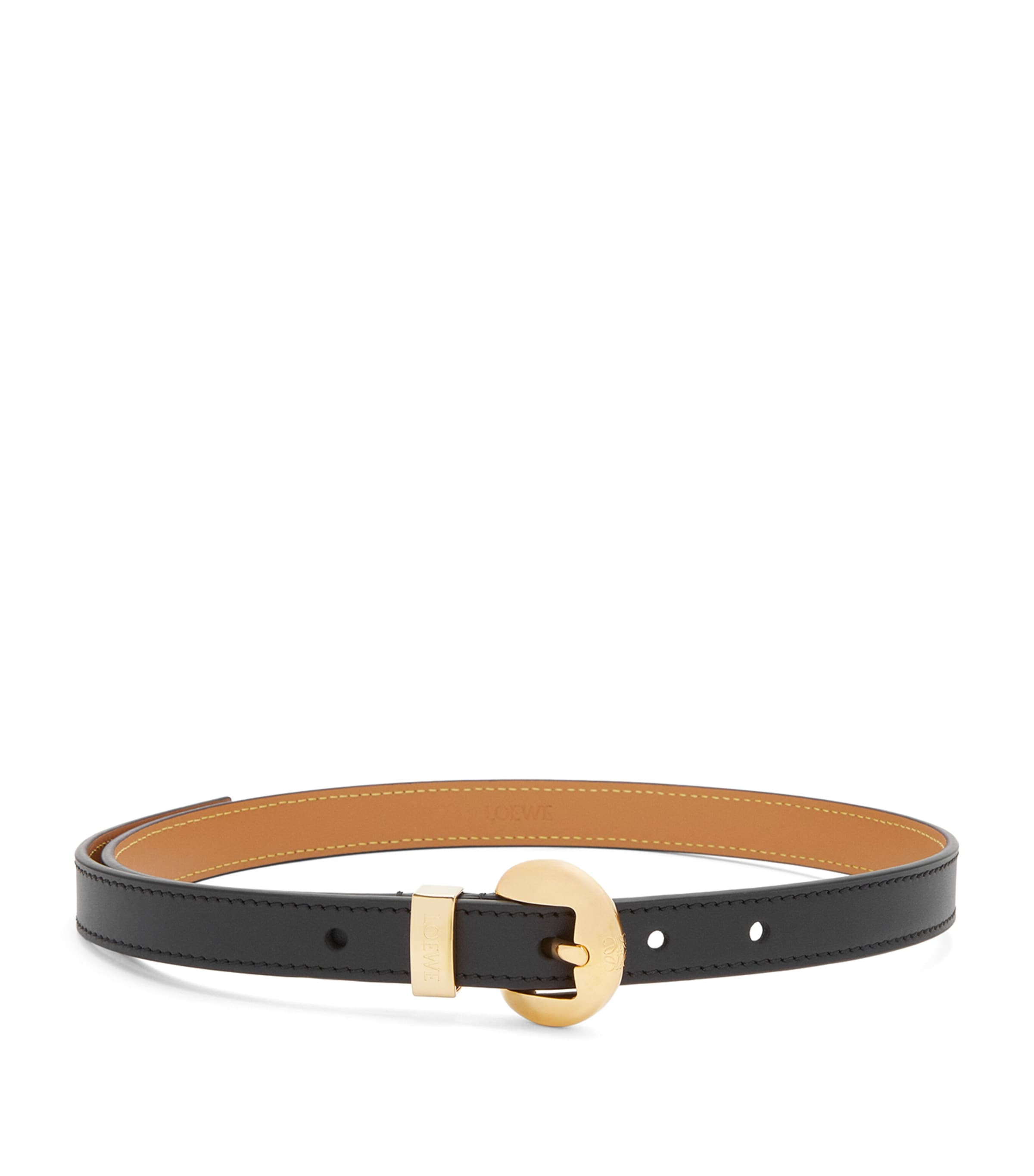 LOEWE Leder-Kieselstein-Gürtel, UK-Version