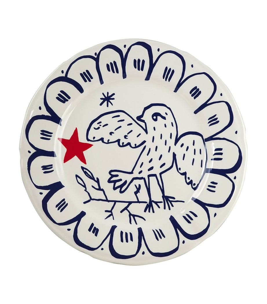 Gien L'Archipel Sentimental dinner plates 27cm set of 6 - British product
