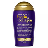 OGX Thick & Full + biotin és kollagén balzsam utazási méret 88.7 ml