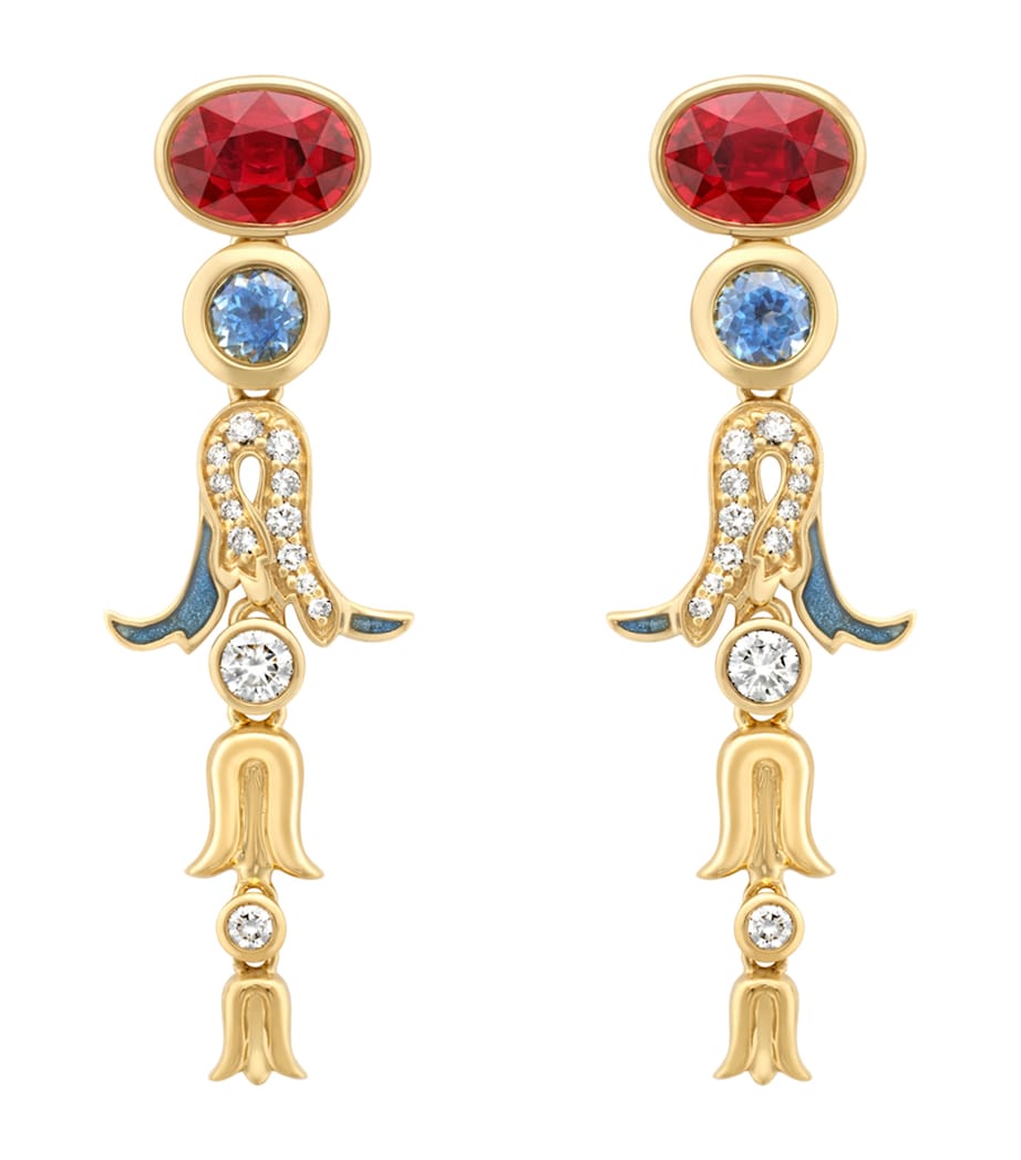 Boodles Palace Collection drop earrings 18kt gold, UK version