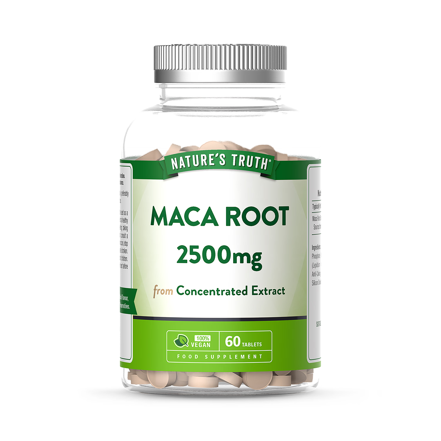Nature's Truth maca root high strength tablets 2500mg, imported from the UK