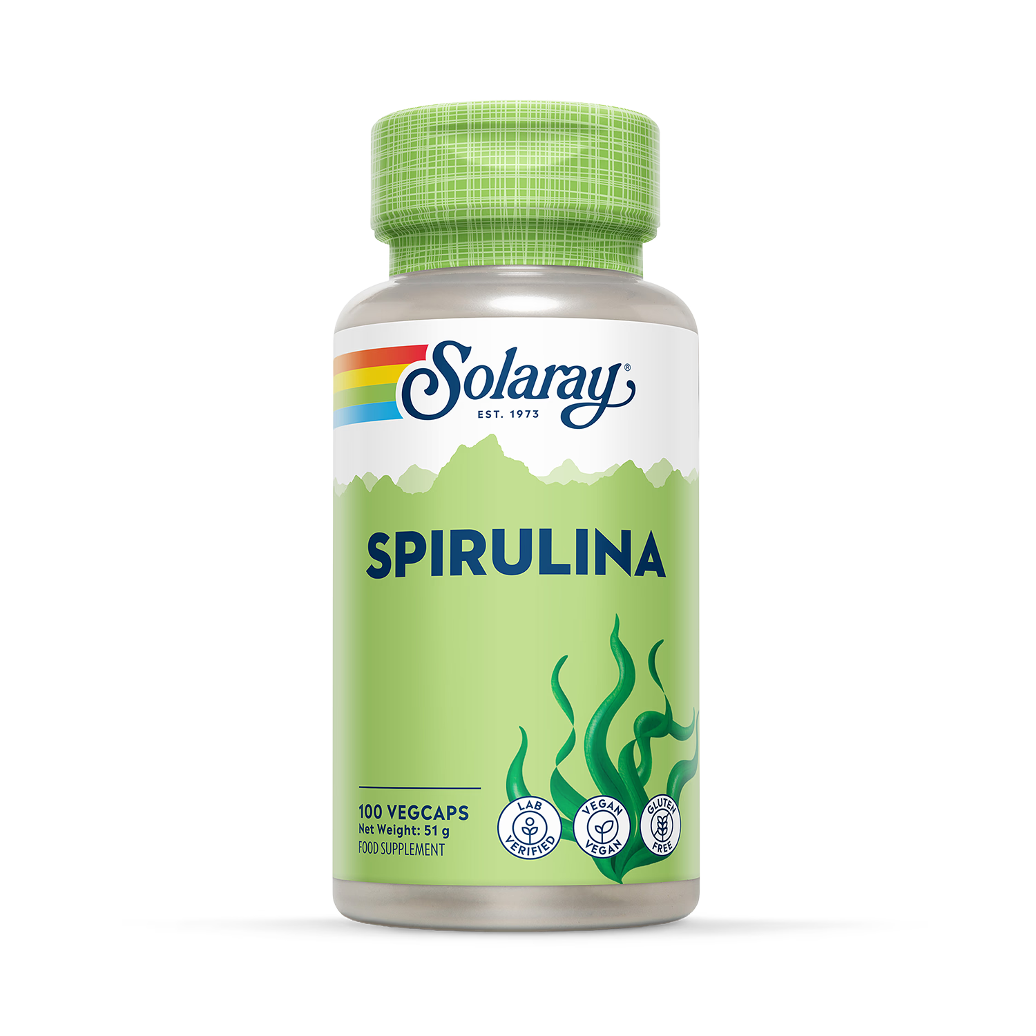 Solaray Spirulina Algae 100 capsules - British product