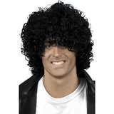 Smiffys Afro wet look wig black curly, UK version