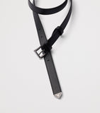 Prada leather belt with Triangle logo, imported from the UK