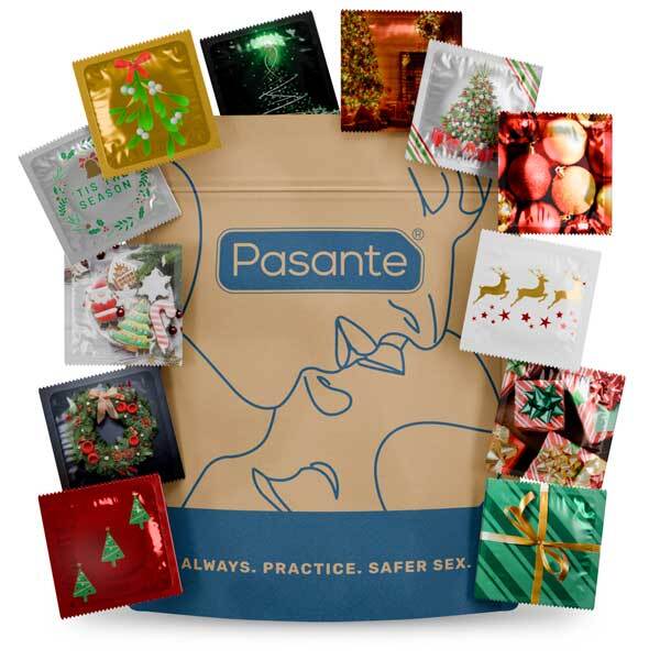 Pasante Christmas themed condoms 36 pack (British brand)
