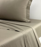 Yves Delorme Triomphe Kaki flat sheet 240x295cm, imported from the UK