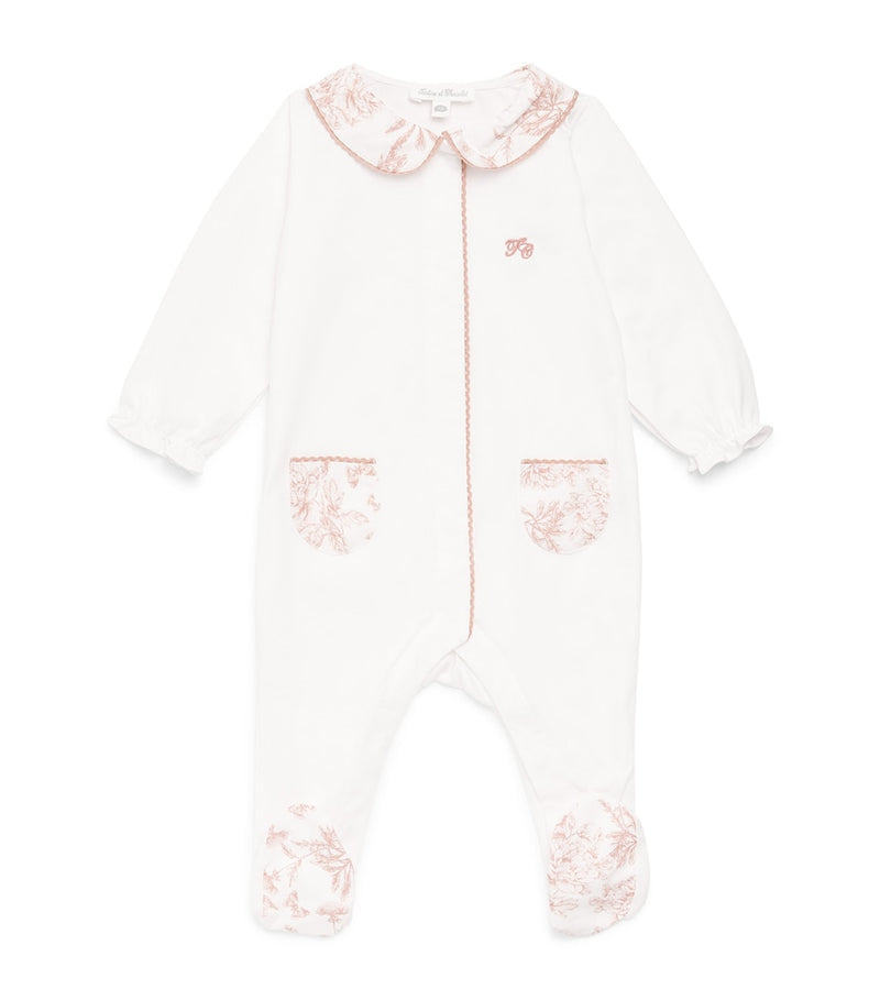 Tartine et Chocolat cotton embroidered all-in-one 0-24 months (British brand)