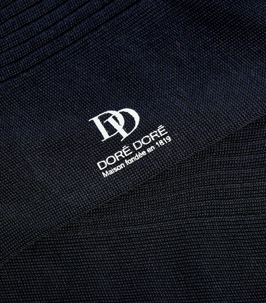 Doré Doré cotton rib-knit socks with reinforced stress points (British brand)
