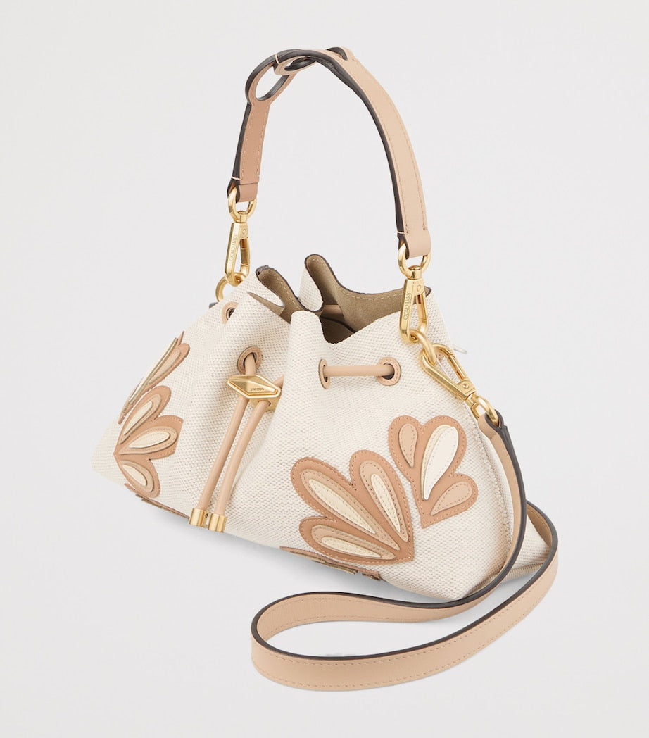 Jimmy Choo small cinch calfskin shoulder bag, imported from the UK