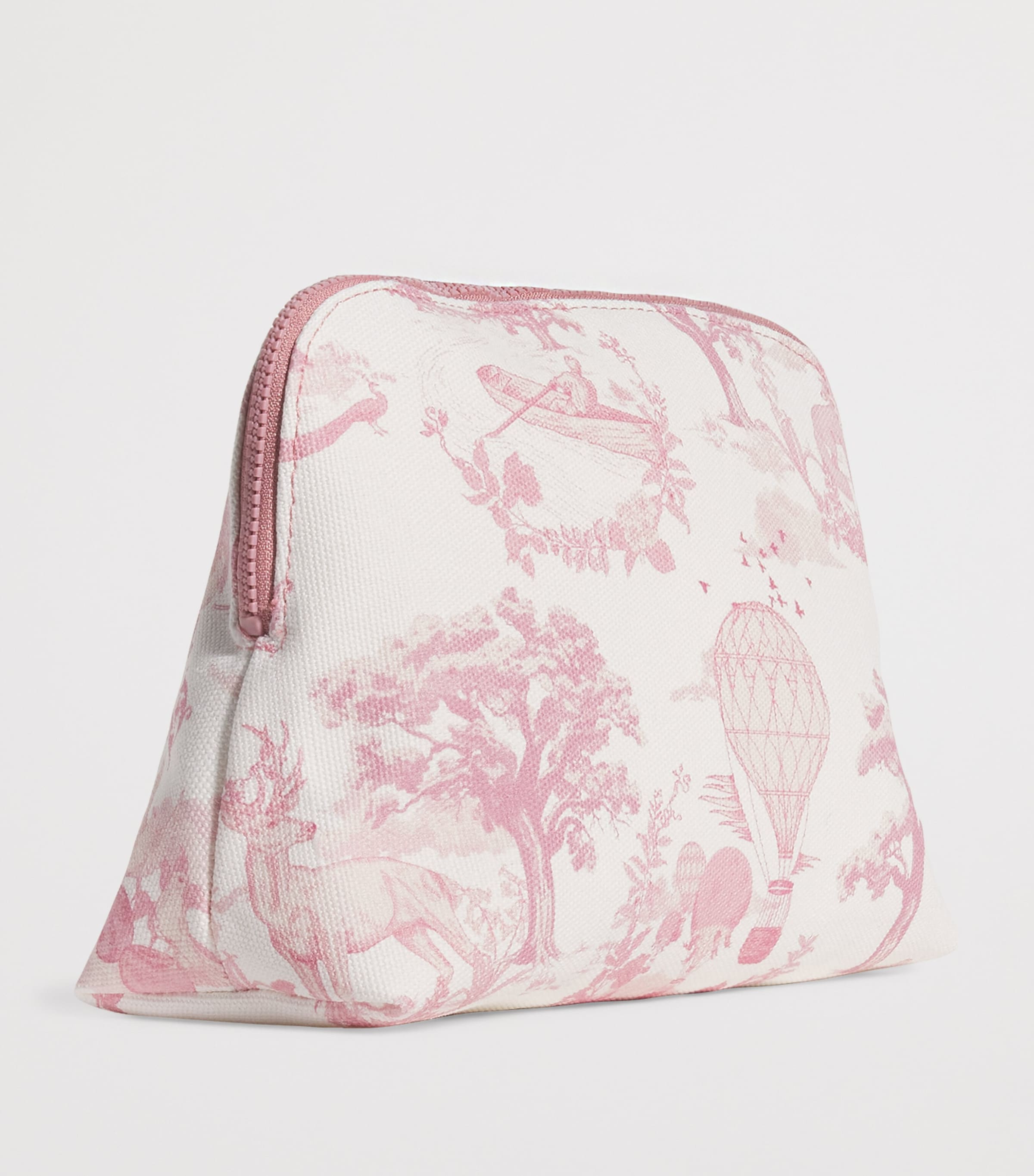 Harrods toile half moon cosmetic bag, UK version