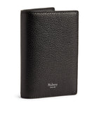 Mulberry grained leather passport holder with slimline design, imported from the UK