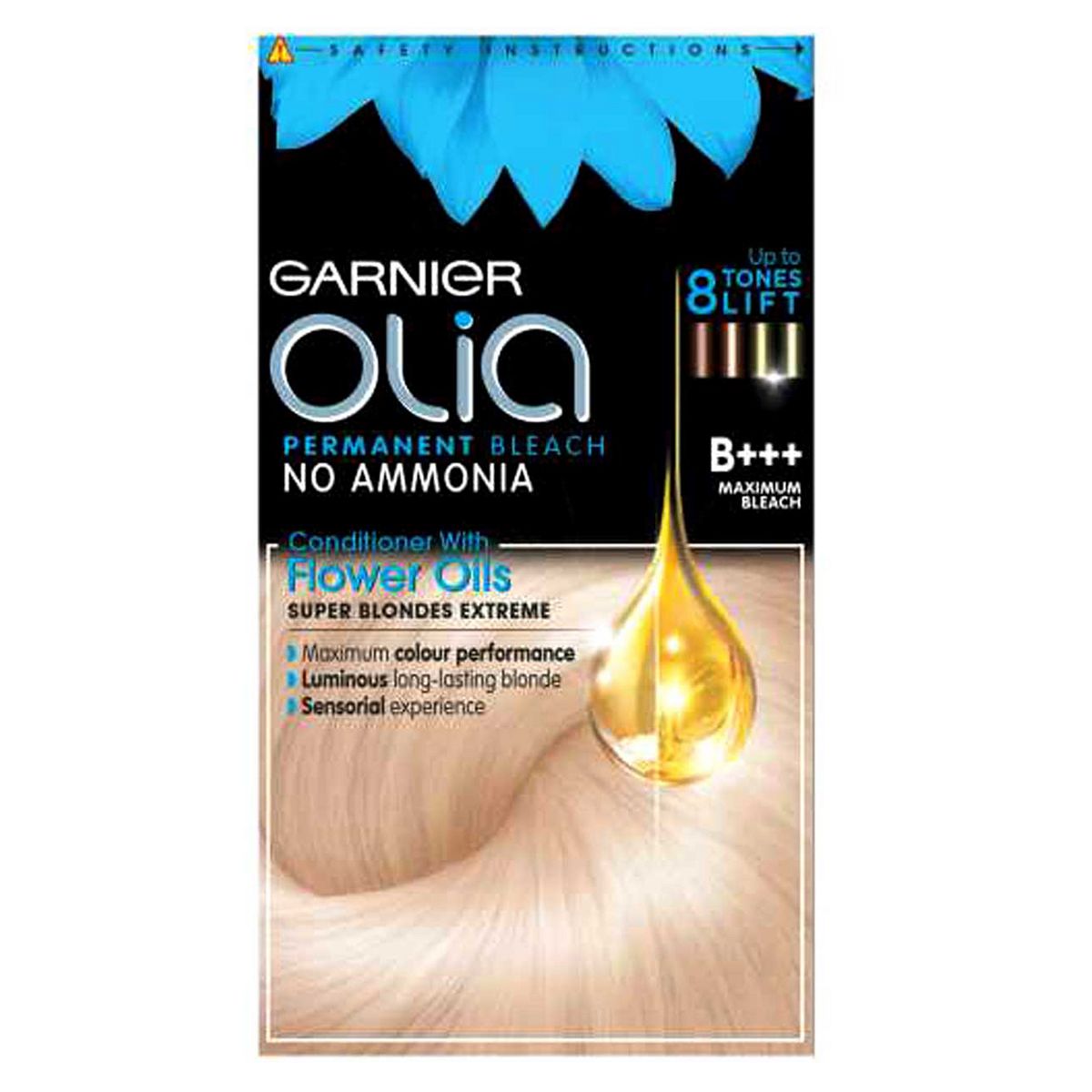 Garnier Olia B+++ Maximum Bleach Blonde No Ammonia Hair Dye Permanent Hair Dye Boots   