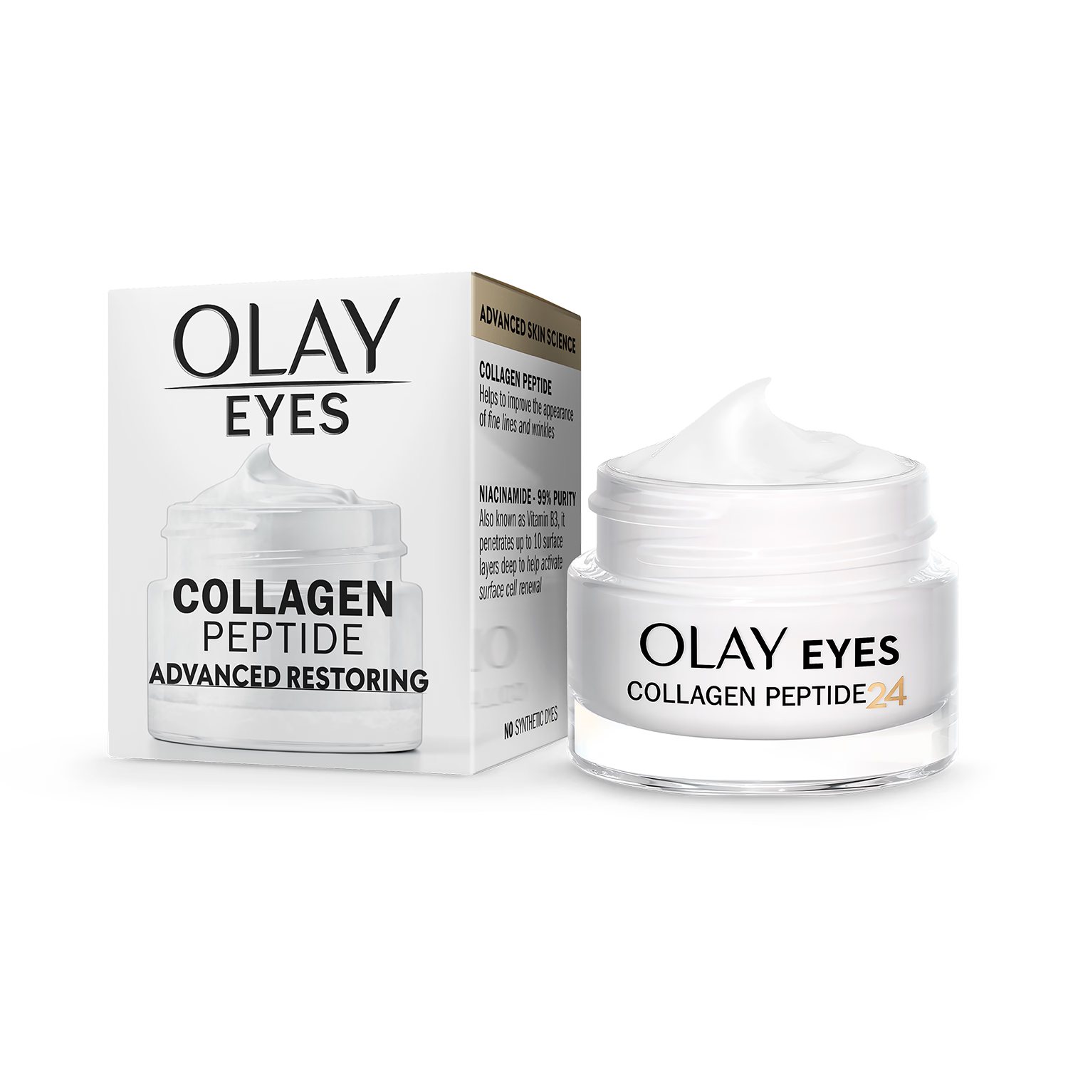 Olay Collagen Peptide Eye Cream 15ml, imported from the UK
