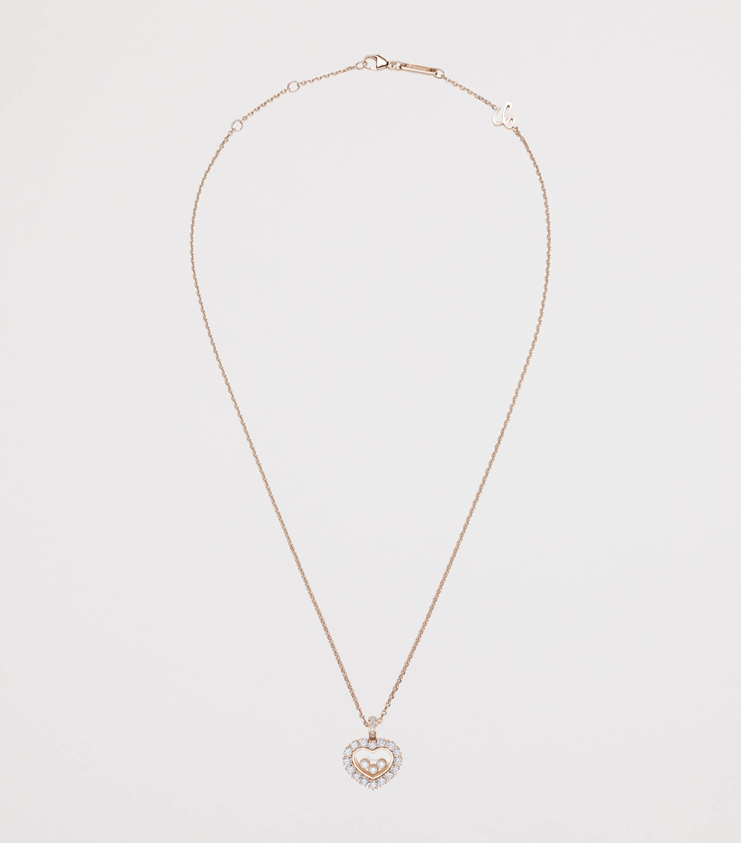 Chopard Happy Diamonds pendant rose gold diamond - British product