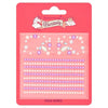 Purple fantasy face gems adhesive sticker pack - British product