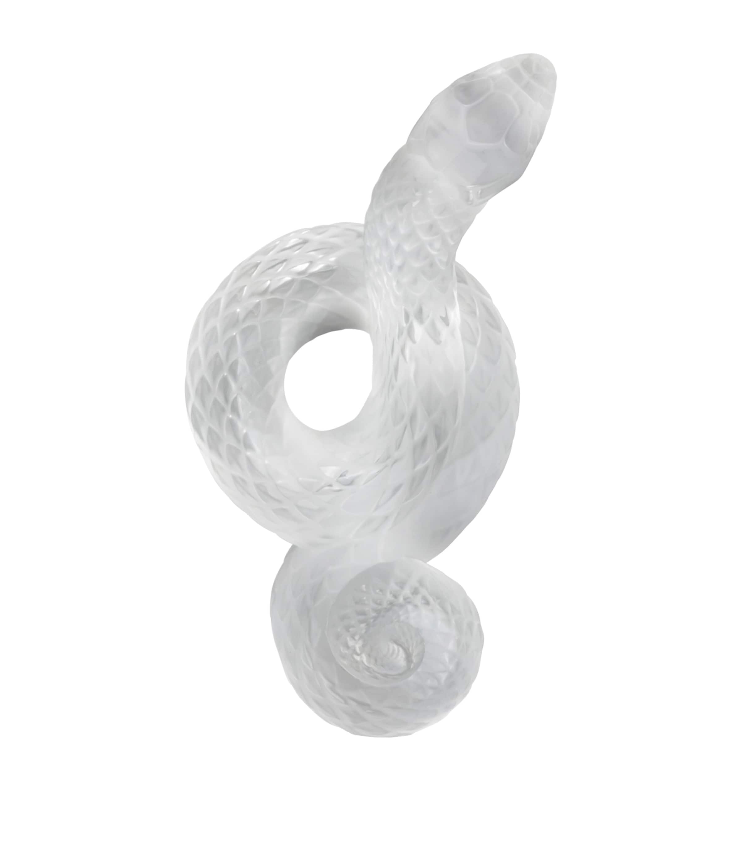 Lalique crystal snake sculpture, UK version