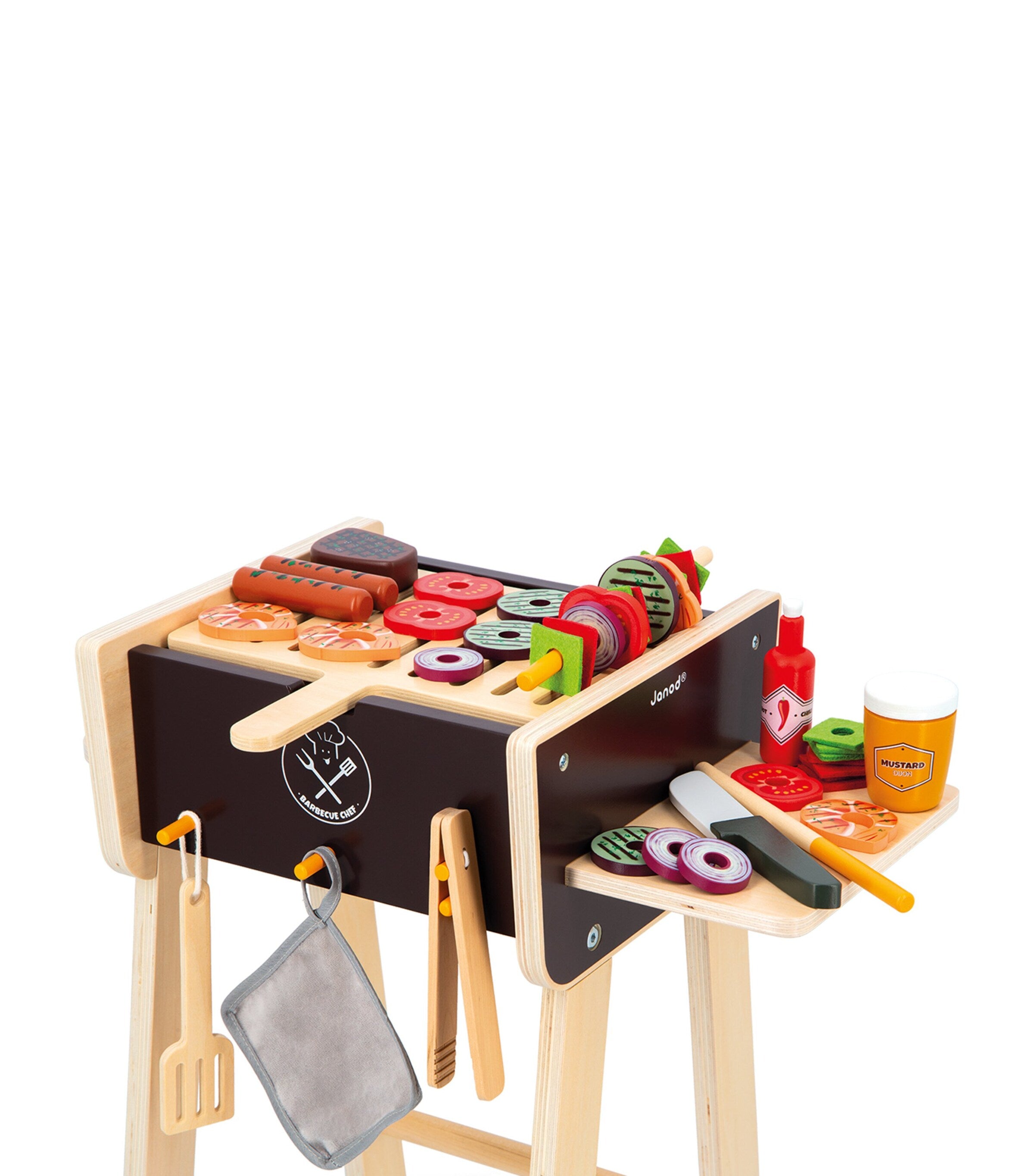 Janod wooden barbeque set, UK version