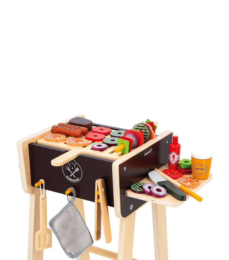 Janod wooden barbeque set, UK version