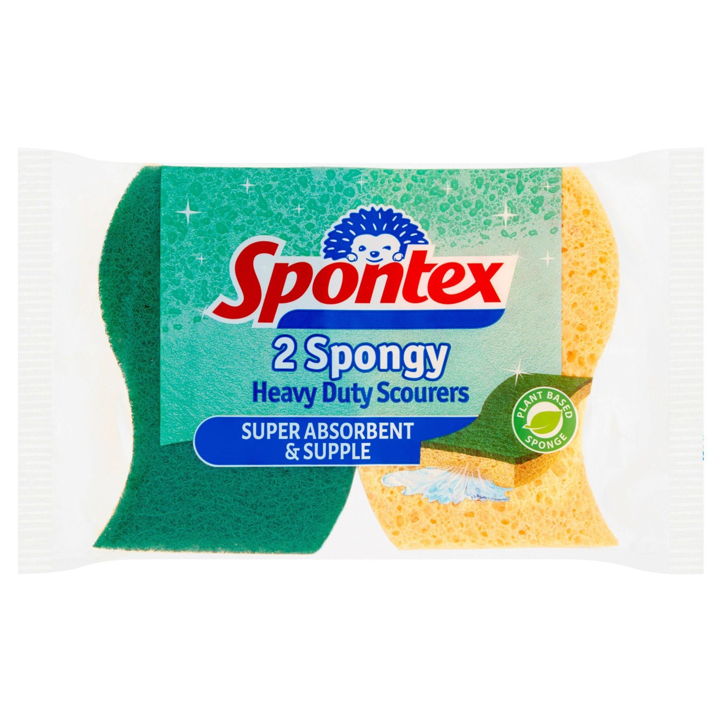 Spontex Heavy Duty Cellulose Scourer x2 GOODS Sainsburys   