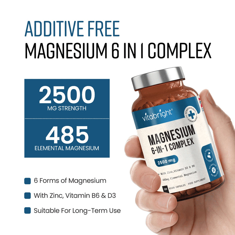 VitaBright Magnesium Complex supplement 120 capsules, imported from the UK