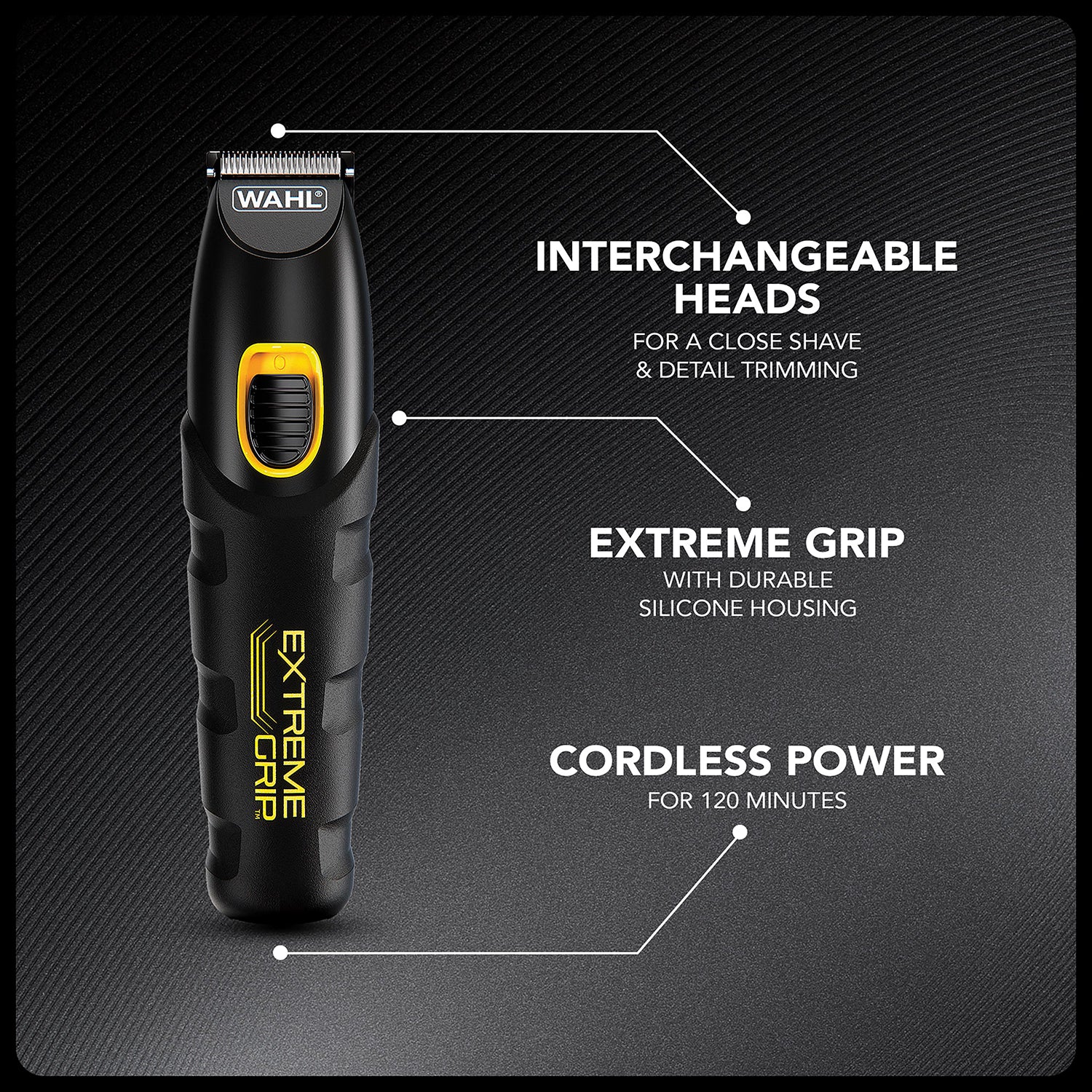 Wahl Extreme Grip multigroomer 7 in 1 lithium trimmer kit (British brand)