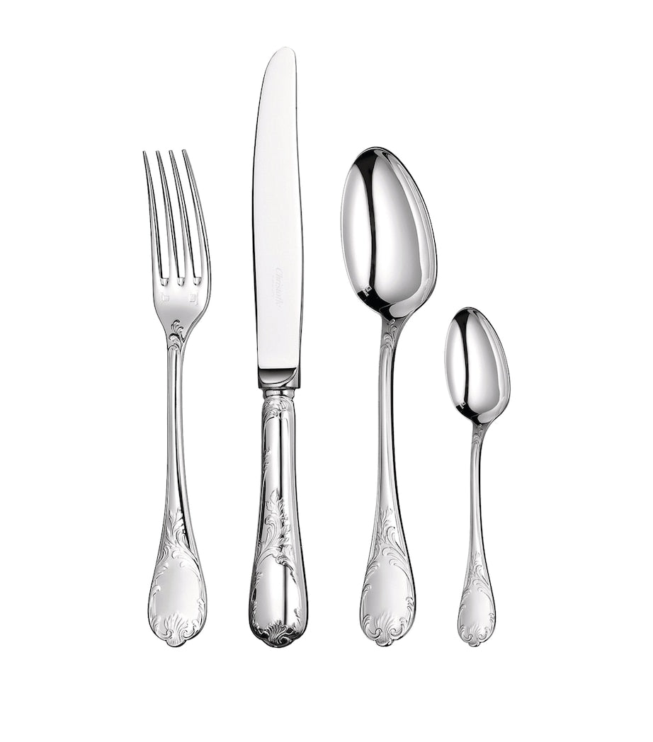 Christofle Marly Silver-Plated 24-piece cutlery set - British product