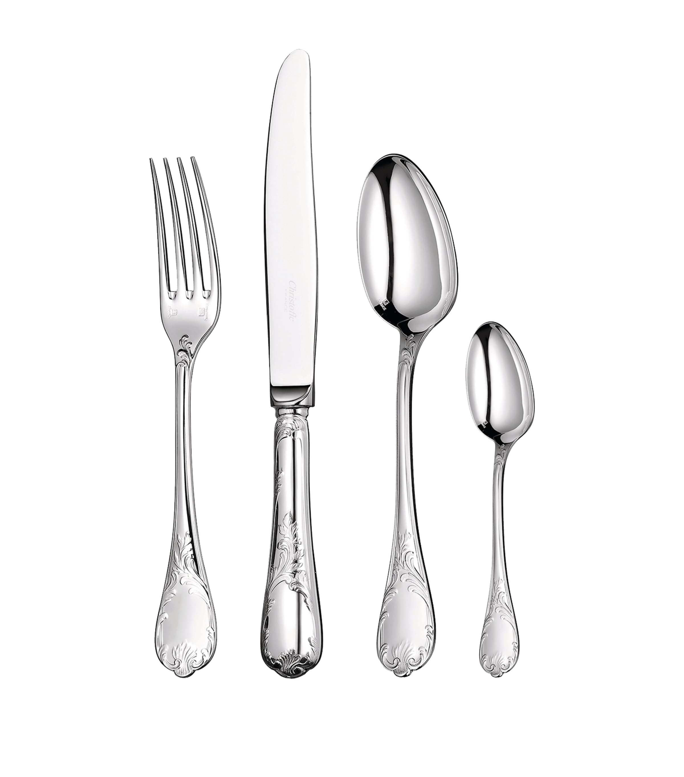 Christofle Marly Silver-Plated 24-piece cutlery set - British product