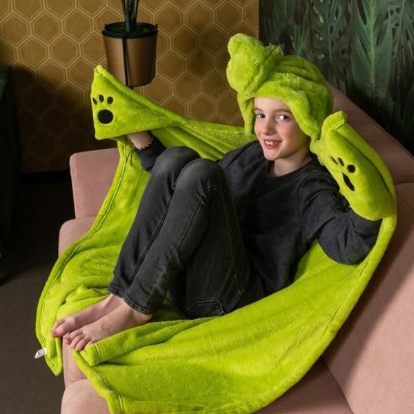 Cozy Noxxiez turtle hooded blanket - British product