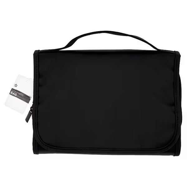 Superdrug Black Rollout Cosmetic Bag for Travel (British brand)