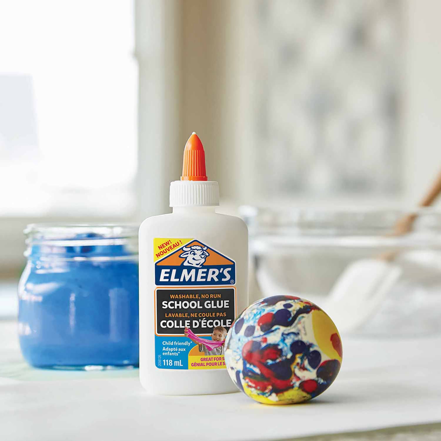 Elmer's White PVA Glue Washable 118ml - British product