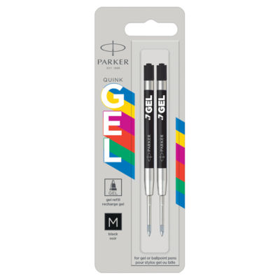 Parker Jotter gel refills black 0.7mm 2 pack, UK version