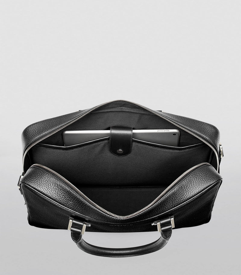 Aspinal of London Mount Street Leather Briefcase Bag (British brand)